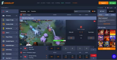 CASHALOT.bet Review: Online Bets : Live esports betting portal with real-time video games